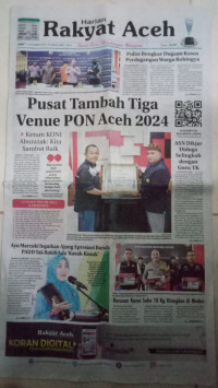 Image of Rakyat Aceh : Spirit Baru Membangun Nanggroe : Jumat 24 November 2023 / 10 Jumadil Awal 1445 H