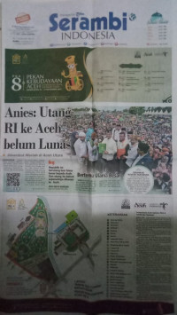 Image of Serambi Indonesia : No. 12126 Tahun. Ke-34 : Kamis 2 November 2023 18 Rabiul Akhir 1445 H