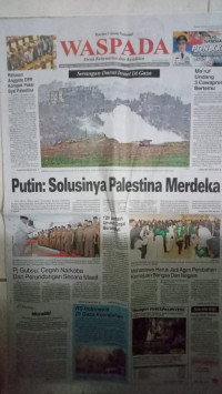 Image of Waspada : Demi Kebenaran dan Keadilan : Rabu, Legi, 1 November 2023 / 17 Rabiul Akhir 1445 H : No. 278377 Tahun Ke-76