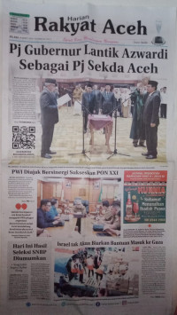 Image of Rakyat Aceh : Spirit Baru Membangun Nanggroe : Selasa 26 Maret 2024 / 15 Ramadan 1445 H