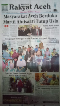 Image of Rakyat Aceh : Spirit Baru Membangun Nanggroe : Selasa, 17 Oktober 2023 / 2 Rabiul Akhir 1445 H