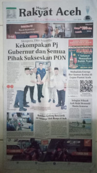 Image of Rakyat Aceh : Spirit Baru Membangun Nanggroe : Jumat 15 Maret 2024 / 4 Ramadan 1445 H