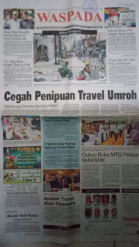 Image of Waspada : Demi Kebenaran dan Keadilan : Kamis, Pahing, 6 April 2023 / 15 Ramadhan 1445 H : No. 27672 Tahun Ke-76