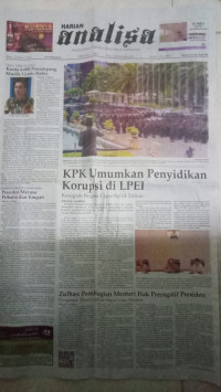 Image of Analisa : Membangkitkan Partisipasi Rakyat dalam Pembangunan : Rabu, 20 Maret 2024 : Tahun L No. 18047