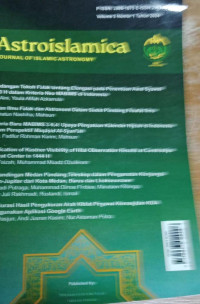 Image of Jurnal : Astro Islamica : Jurnal Of Islamic Astronomi, Vol. 3 nomor 1 Tahun 2024