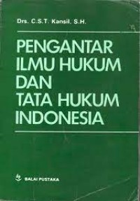 Image of Pengantar Ilmu Hukum dan Tata Hukum Indonesia