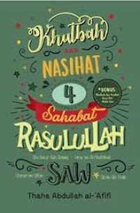 Image of Khutbah dan Nasihat 4 sahabat Rasulullah saw