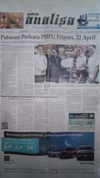 Image of Analisa : Membangkitkan Partisipasi Rakyat dalam Pembangunan : Jumat, 22 Maret 2024 : Tahun L No. 18049