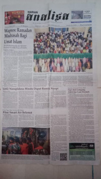 Image of Analisa : Membangkitkan Partisipasi Rakyat dalam Pembangunan : Selasa, 12 Maret 2024 : Tahun L. No. 18039
