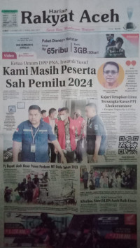 Image of Rakyat Aceh : Spirit Baru Membangun Nanggroe : Jumat 13 Oktober 2023 / 27 Rabiul Awal 1445 H