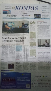 Image of Kompas : Amanat Hati Nurani Rakyat : Rabu, 1 November 2023