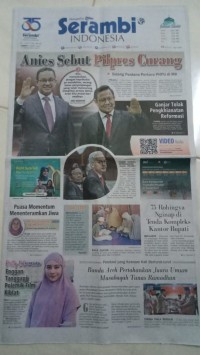 Image of Serambi Indonesia : No. 12267 Tahun Ke-35 : Kamis 28 Maret 2024 / 17 Ramadhan 1445 H
