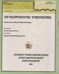 Image of Developmental Psychology ; memahami ilmu tentang psikologi perkembangan