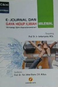 Image of E- Journal Dan Gaya Hidup Ilmiah