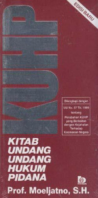 Image of Kitab Undang-Undang Hukum Pidana (KUHP)