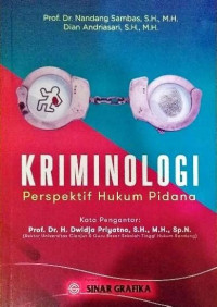 Image of Kriminologi Perspektif Hukum Pidana