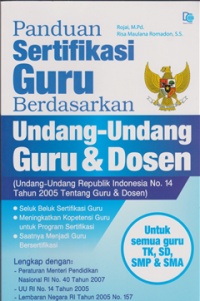 Image of Panduan Sertifikasi Guru Berdasarkan Undang-Undang Guru dan Dosen