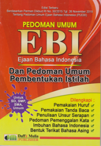 Image of Pedoman Umum EBI Ejaan Bahasa Istilah