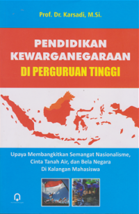 Image of Pendidikan kewarganegaraan DI Perguruan Tinggi