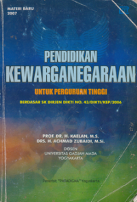Image of Pendidikan Kewarganegaraan Untuk perguruan tinggi