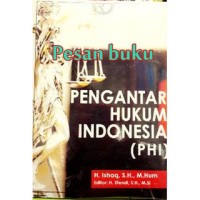 Image of Pengantar Hukum Indonesia (PHI)