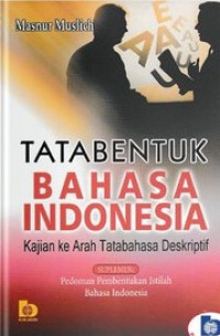 Image of Tata Bentuk Bahasa Indonesia