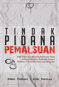 Image of Tindak Pidana Pemalsuan