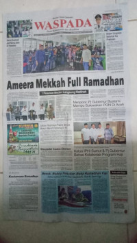 Image of Waspada : Demi Kebenaran dan Keadilan : Jumat, Legi, 15 Maret 2024 / 4 Ramadhan 1445 H : No. 278504 Tahun Ke-77