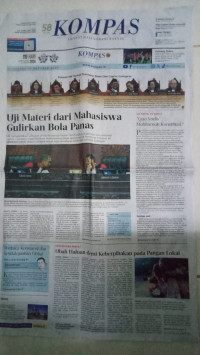 Image of Kompas : Amanat Hati Nurani Rakyat : Selasa, 17 Oktober 2023