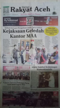 Image of Rakyat Aceh : Spirit Baru Membangun Nanggroe : Kamis 26 Oktober 2023 / 11 Rabiul Akhir 1445 H