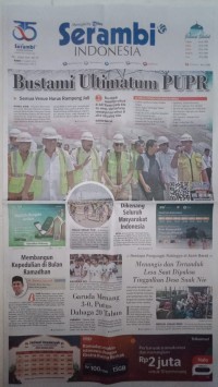 Image of Serambi Indonesia : No. 12266 Tahun Ke-35 : Rabu 27 Maret 2024 / 16 Ramadhan 1445 H