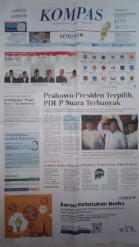 Image of Kompas : Amanat Hati Nurani Rakyat : Kamis, 21 Maret 2024