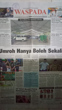 Image of Waspada : Demi Kebenaran dan Keadilan : Senin, Pahing, 27 Maret 2023 / 5 Ramadhan 1444 H : No. 27662 Tahun Ke-76